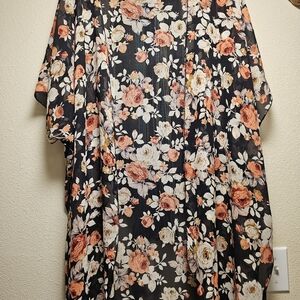 Floral Plus Size Kimono